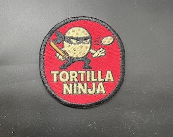 Tortilla Ninja - Texas Tech Fan Patch by Blackhat Designs