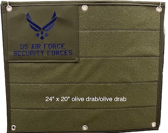 Embroidered Patch Display Board - Custom, Personalized - Military & First Responders