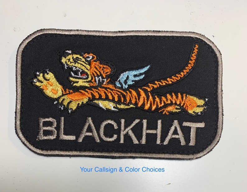 Flying Tigers Callsign Patch Tiger and Callsign