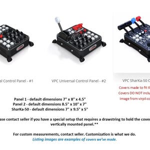 Funda protectora para paneles de control VIRPIL: Protector antipolvo para simuladores de vuelo imagen 3
