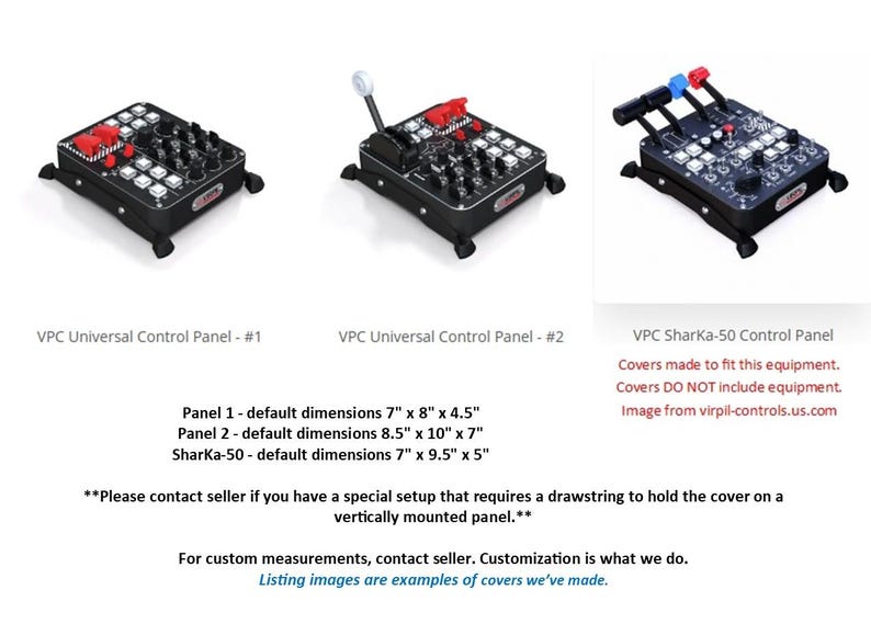 Funda protectora para paneles de control VIRPIL: Protector antipolvo para simuladores de vuelo imagen 3