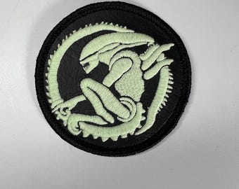 Glow in the Dark Alien/Xenomorph Fan Art Patch 3" or 3.5"