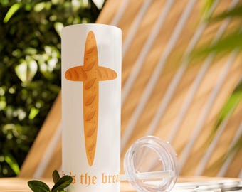 Jesus Bread of Life Tumbler: Christian Gift, 20oz Maars Cup