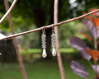 Handcrafted,Unique, Elegant, Stainless steel, Hoodoo Hex, Swarovski,Chain maille