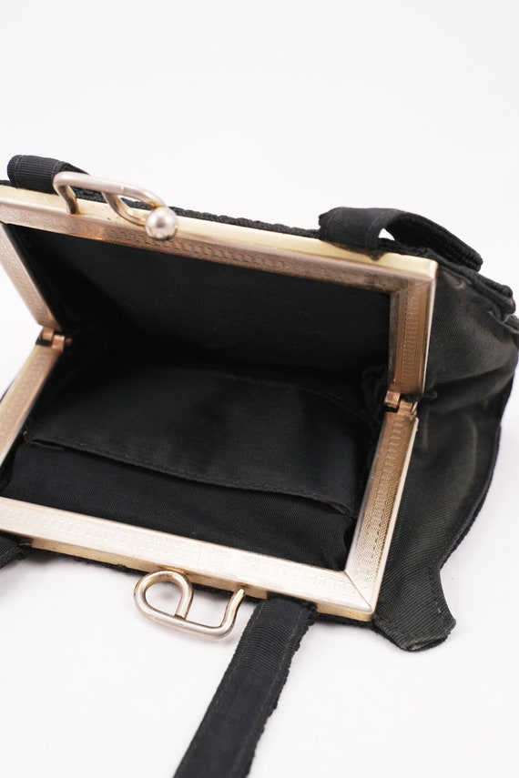 Small Corded Swirl Design Vintage Handbag - image 8