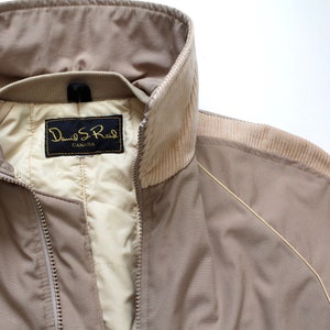 Crop Corduroy Tan Puffer Jacket // Spring Coat // Puff Coat // Beige Coat // Short Jacket // Retro Coat // Cool Jacket // Taille Small image 9
