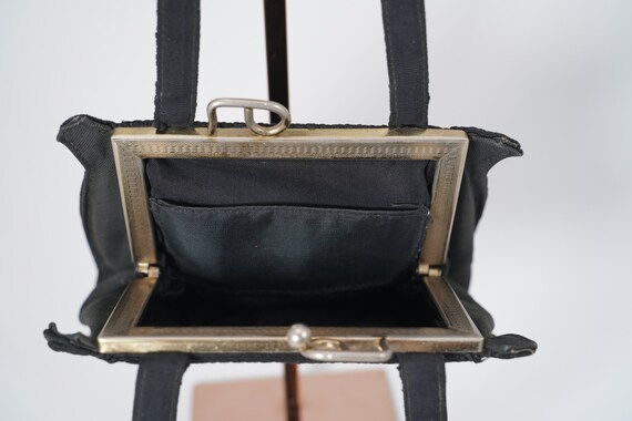 Small Corded Swirl Design Vintage Handbag - image 7
