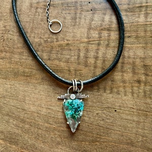 Chrysocolla in Chalcedony w/Copper