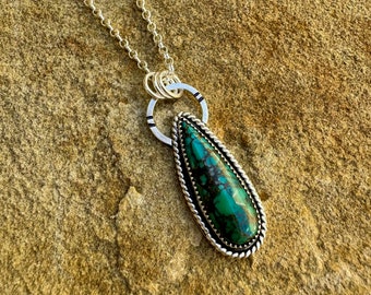 Turquoise Teardrop Necklace