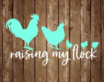 Chicken Rooster Chick Farm Family Car Planner Tumbler Vinyl Decal Sticker Chicken Rooster Chick Farm Family Car Planner Tumbler Vinyl Decal Sticker