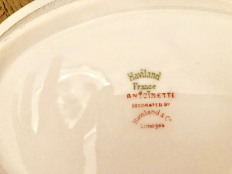 Antoinette Pattern RARE Shipping! 9 Inch Oval Vegetable Serving Bowl by Haviland Limoges FREE U.S