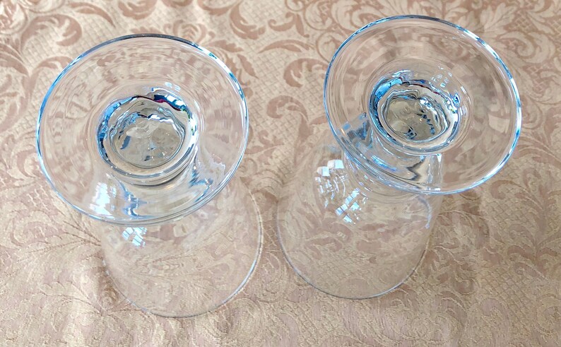 Beautifully Made! Clear Heavy Glass Water or Ice Tea Size Vintage Goblets Libbey Brand