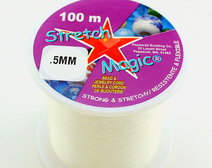 0.5mm Clear Stretch Magic Bead & Jewelry Cord 100 Meter Roll