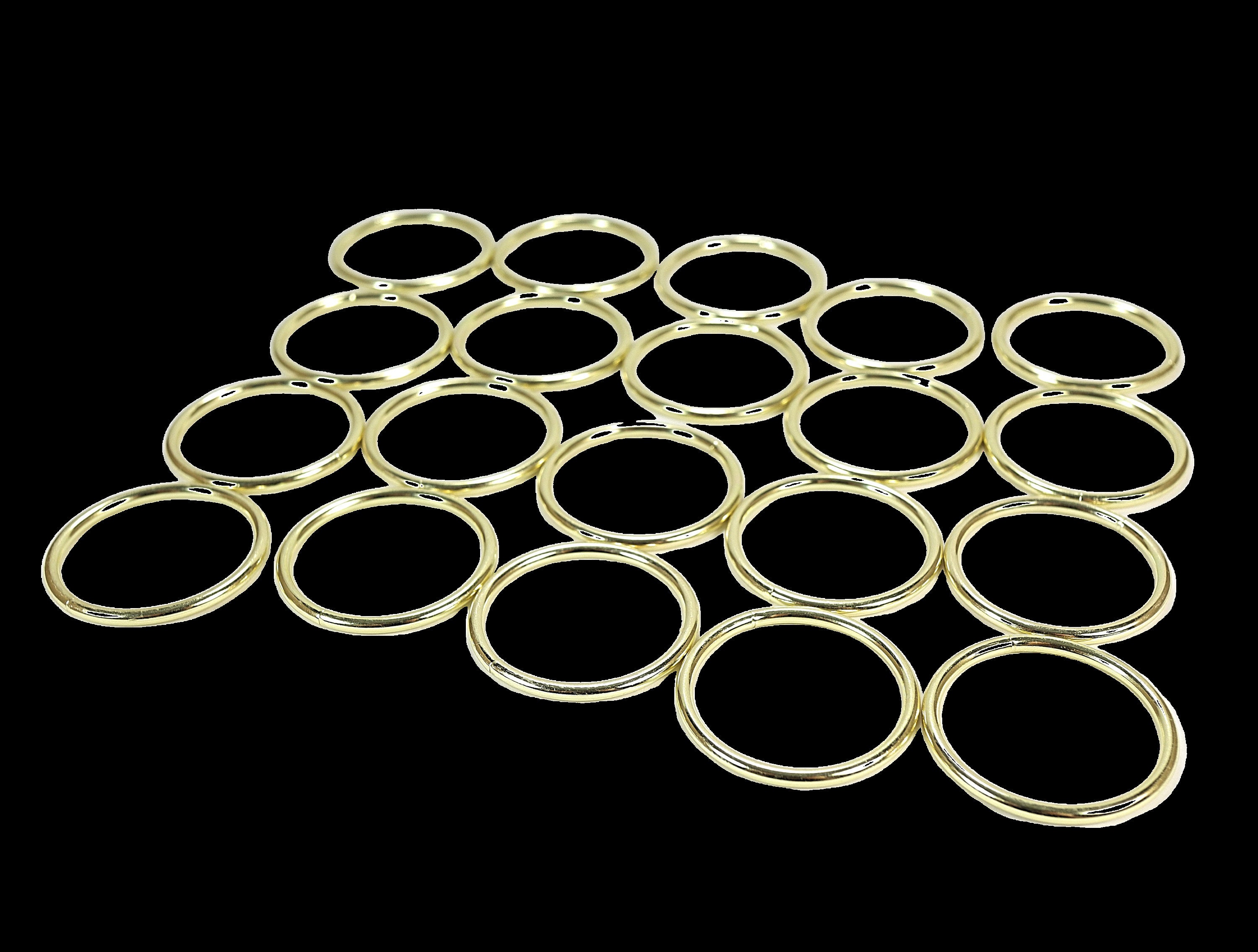 1.5 Inch Gold Metal Rings Hoops for Crafts Bulk Wholesale 20 Pieces