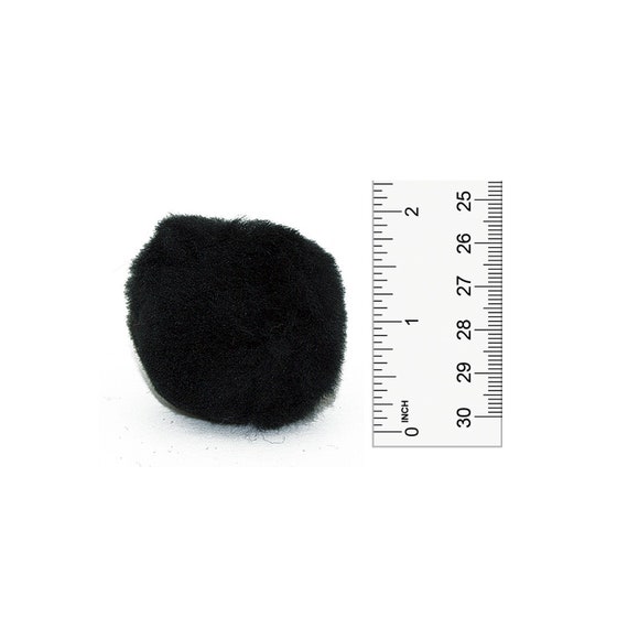 50pcs Acrylic Black Pompom Balls 2 Inch Acrylic Pompoms Large Acrylic  Pompoms