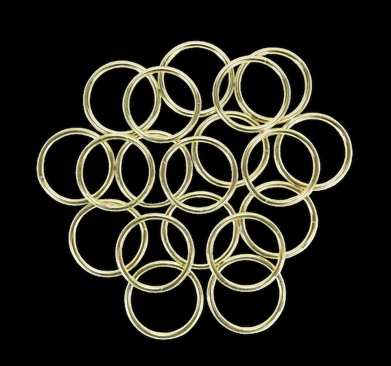 1.5 Inch Gold Metal Rings Hoops for Crafts Bulk Wholesale 20