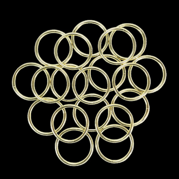 1.5 Inch Gold Metal Rings Hoops for Crafts Bulk Wholesale 20 Pieces