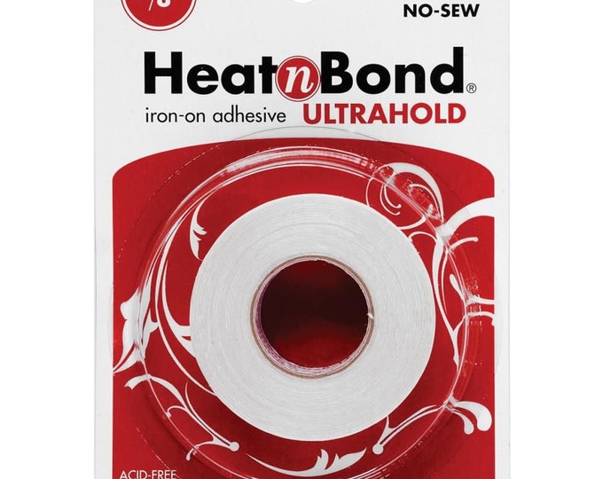 HeatnBond Ultrahold Iron-On Adhesive 0.625 inch X 10 yards