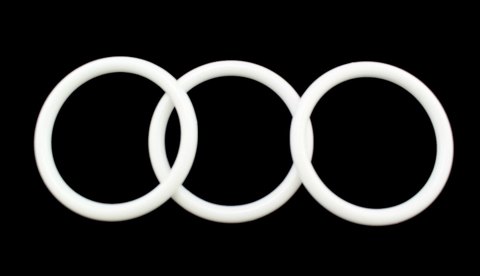 Three Plastic Rings 3 Inch White Plastic Acrylic Rings 5/16 Inch Thick 12 Pieces - Etsy