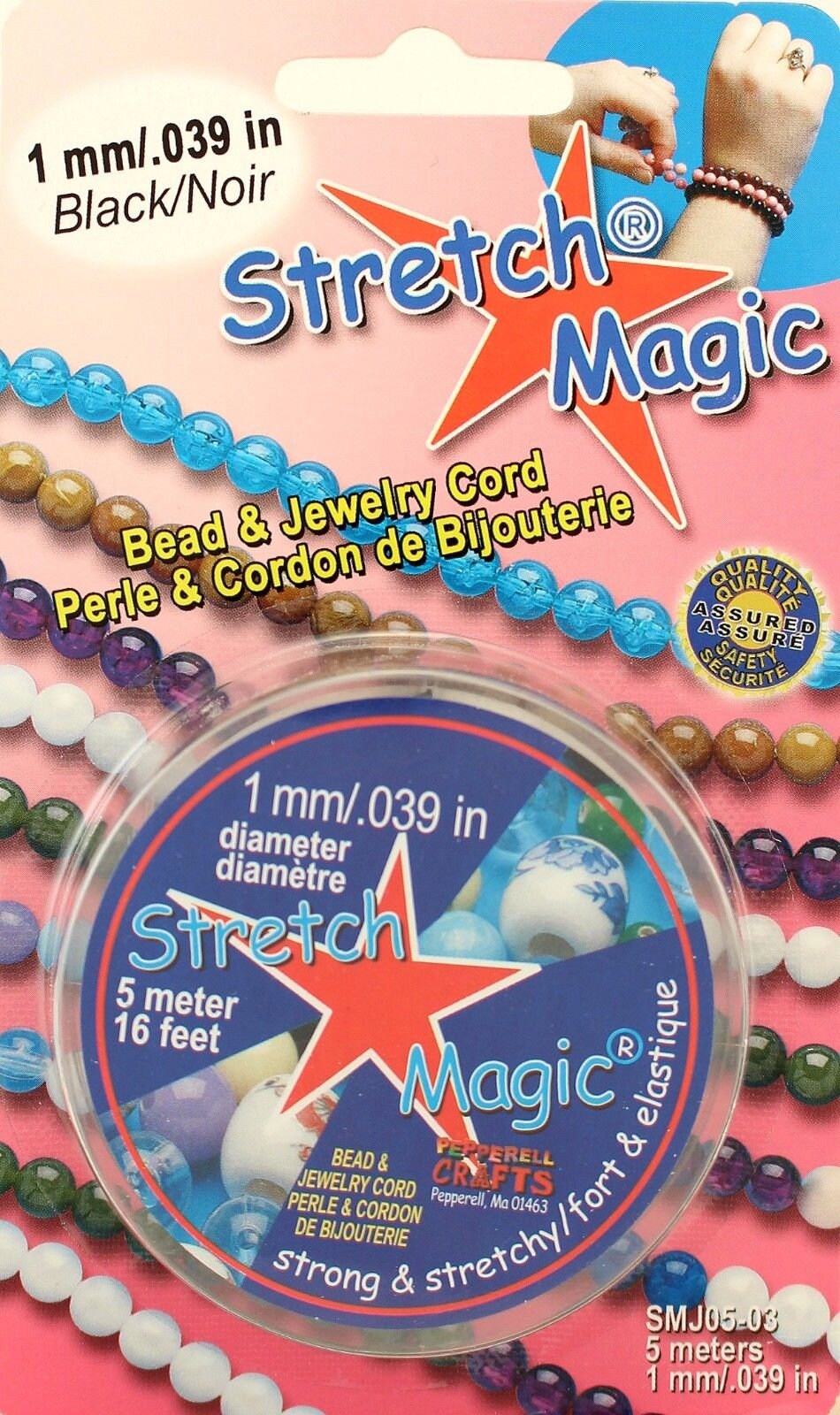 Stretch Magic Elastic Beading & Jewelry Cord Sizes .5mm .7mm 1mm 1.5mm 1.8mm