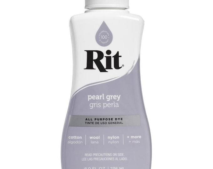 Pearl Grey Rit Dye Liquid All Purpose 8oz