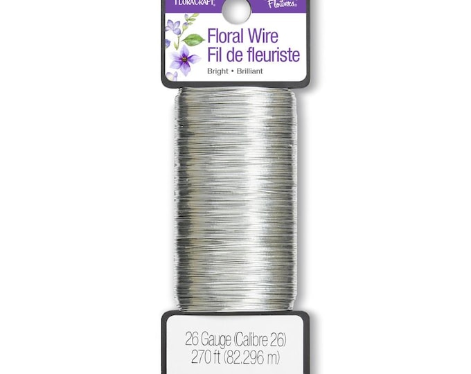 FloraCraft 26 Gauge Paddle Floral Wire 270 Feet