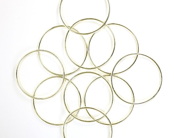 3 Inch Gold Metal Rings Hoops for Crafts Bulk Wholesale 10 Pieces