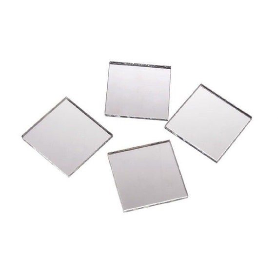 2 Inch Glass Craft Small Square Mirrors Bulk 50 Pieces Square