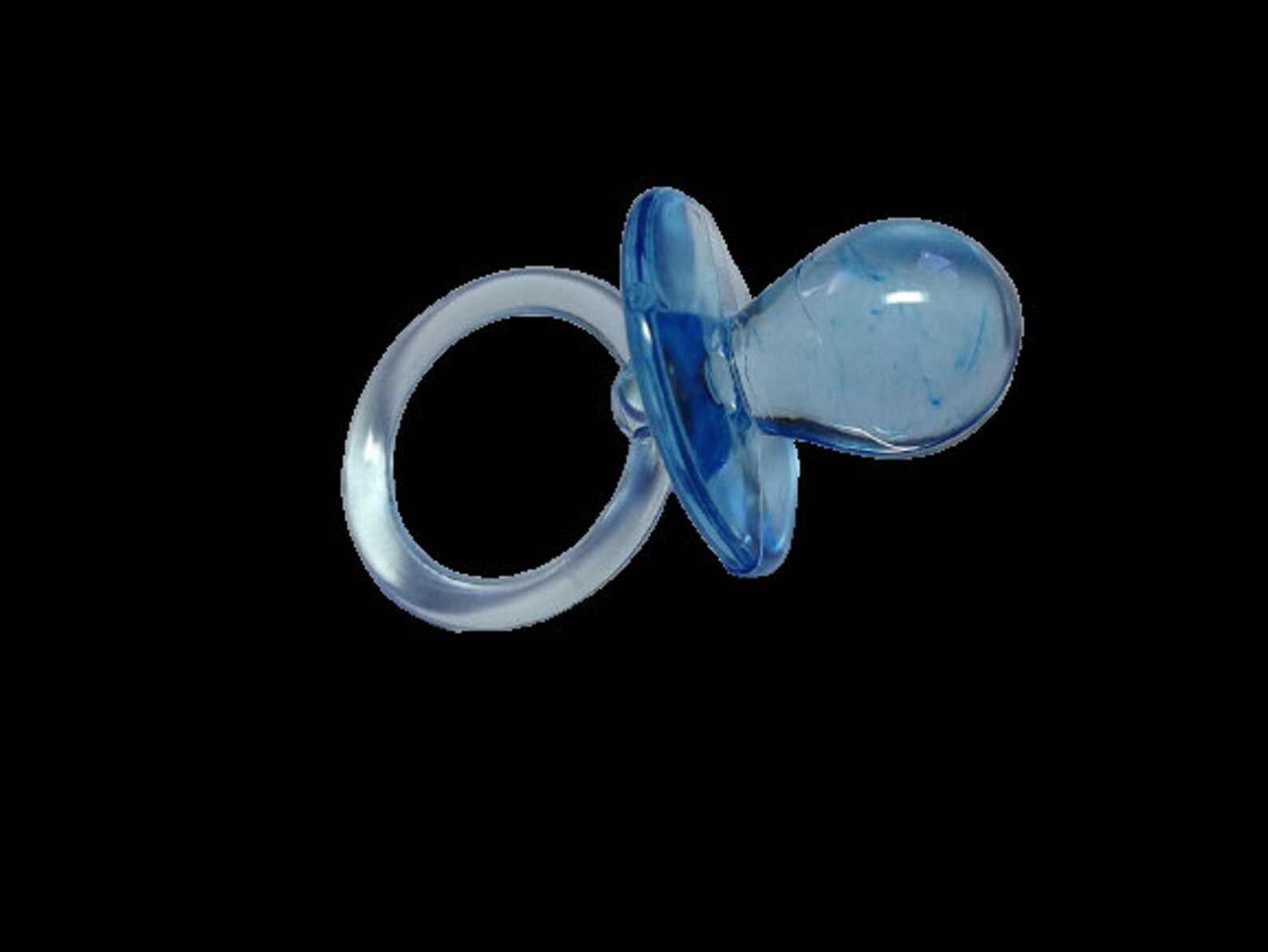0.5 X 0.75 Inch Plastic Mini Clear Blue Baby Pacifiers Bulk Etsy