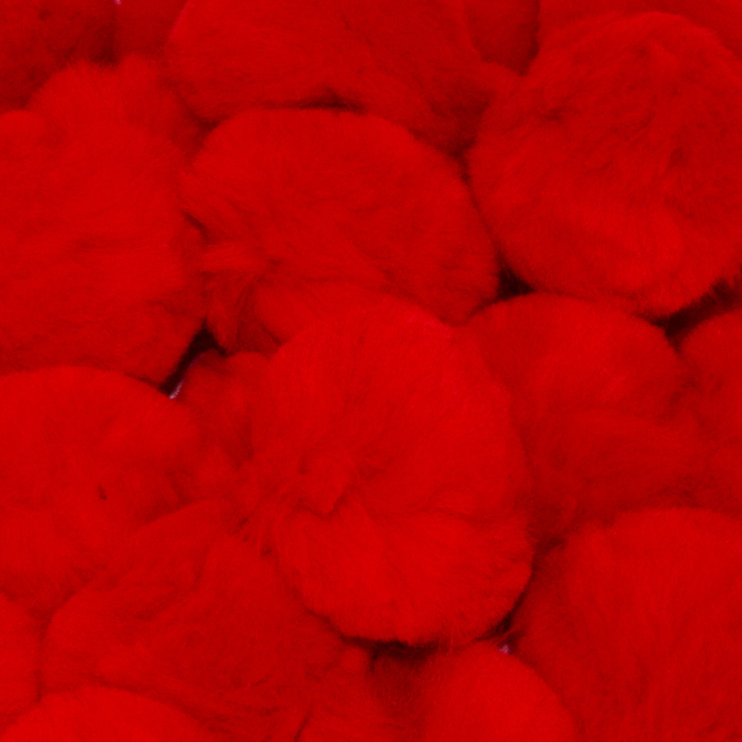 1 inch Red Small Craft Pom Poms 100 Pieces