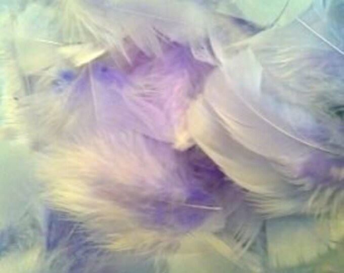 Lavender Fluff Marabo Craft Feathers 10.5 Grams