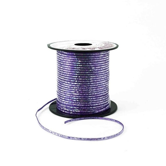 Neon Purple Plastic Craft Lace Lanyard Gimp String Bulk 100 Yard Roll