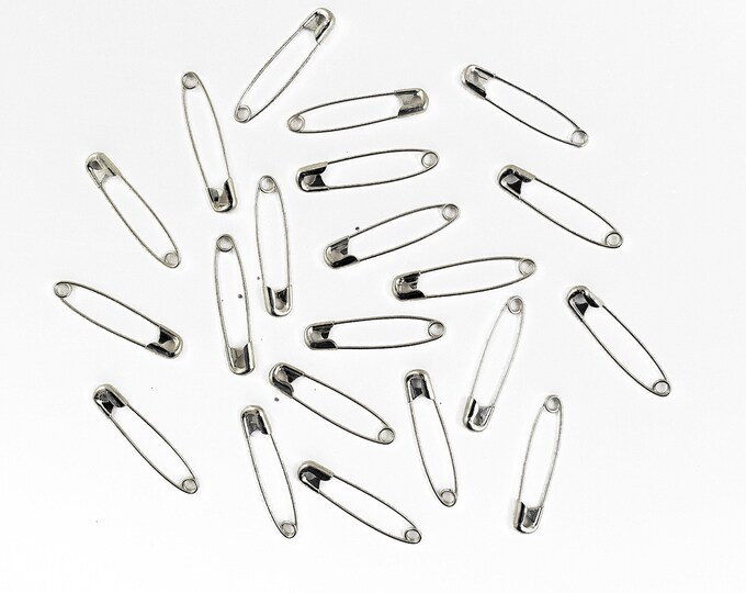 Silver Small Safety Pins Size 00 - 0.75 Inch 144 Pieces Premium Quality