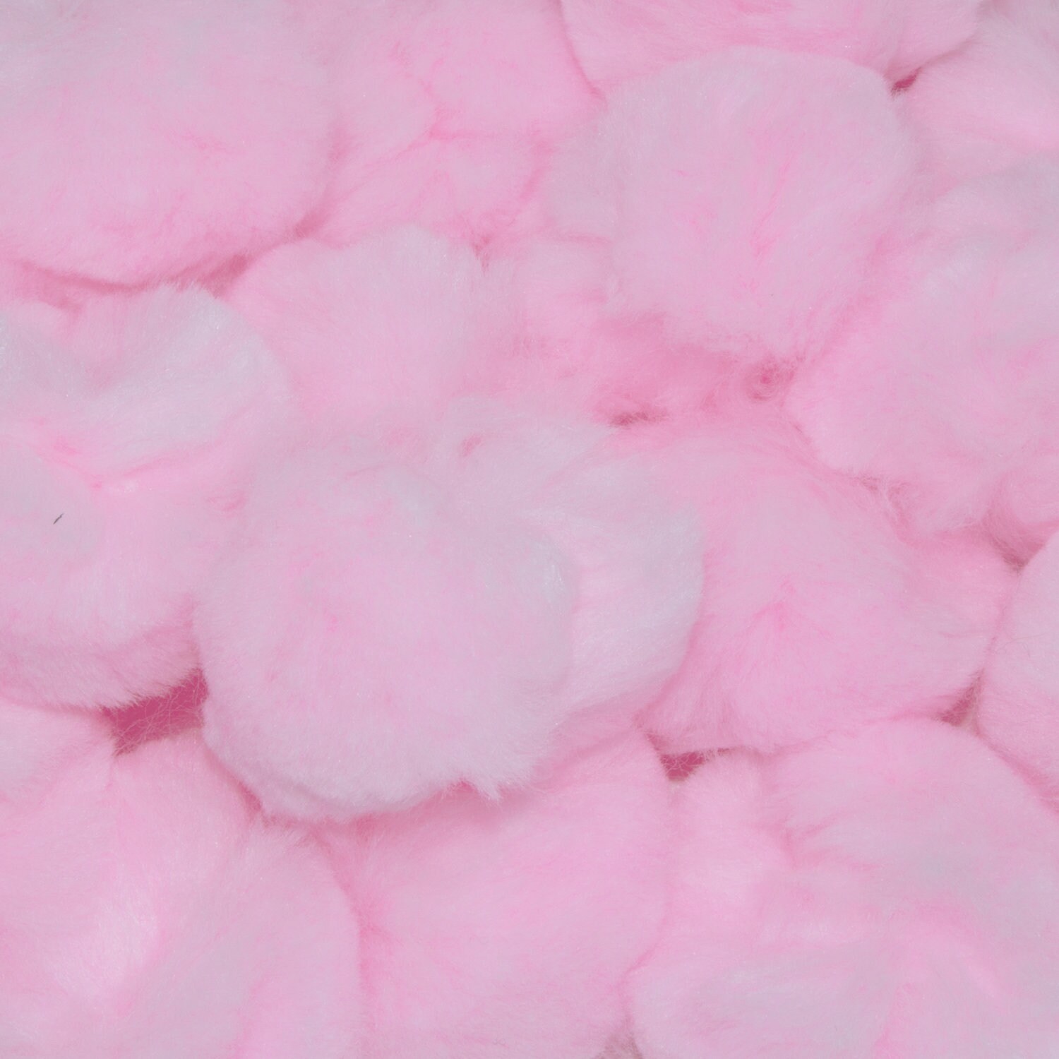 1/2 inch Pink Mini Craft Pom Poms 100 Pieces