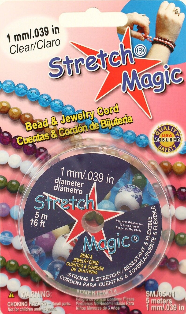 Stretch Magic Elastic Beading & Jewelry Cord Sizes .5mm .7mm Etsy