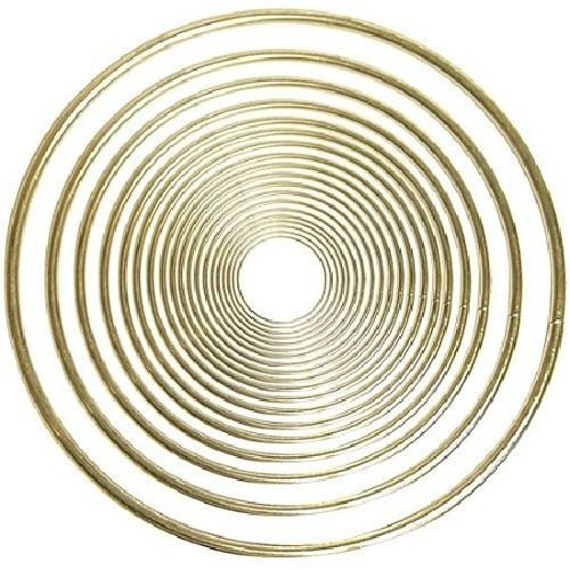 6 inch Gold Metal Rings Hoops for Crafts Bulk Wholesale 12 Pieces