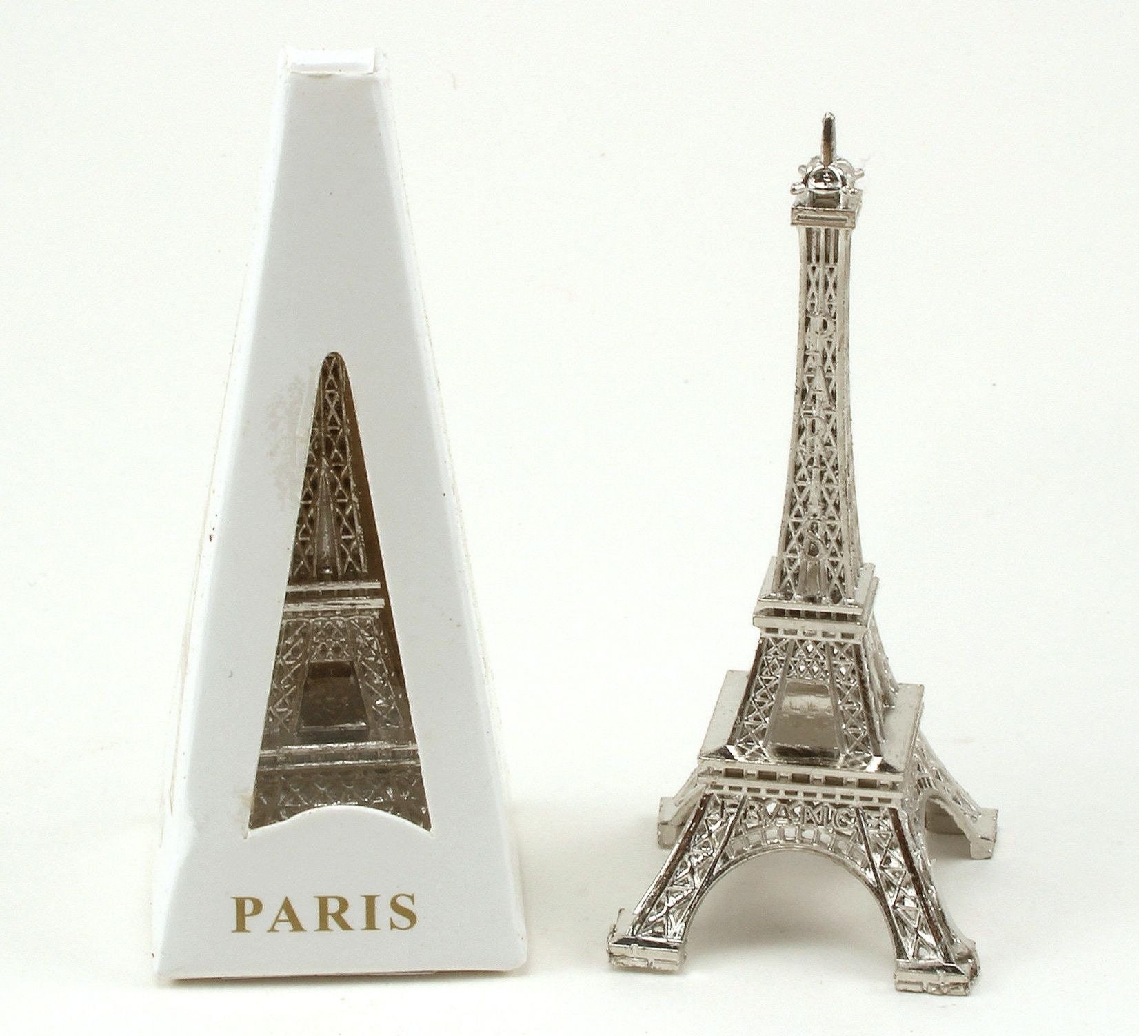 New 7.1 Paris Eiffel Tower Statue Decor Silver Resin Collectible Figurine  Replica Souvenir French Eiffel Tower Decoration Statue
