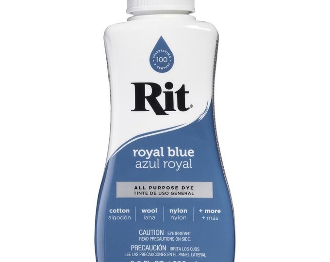 Royal Blue Rit Dye Liquid All Purpose 8oz