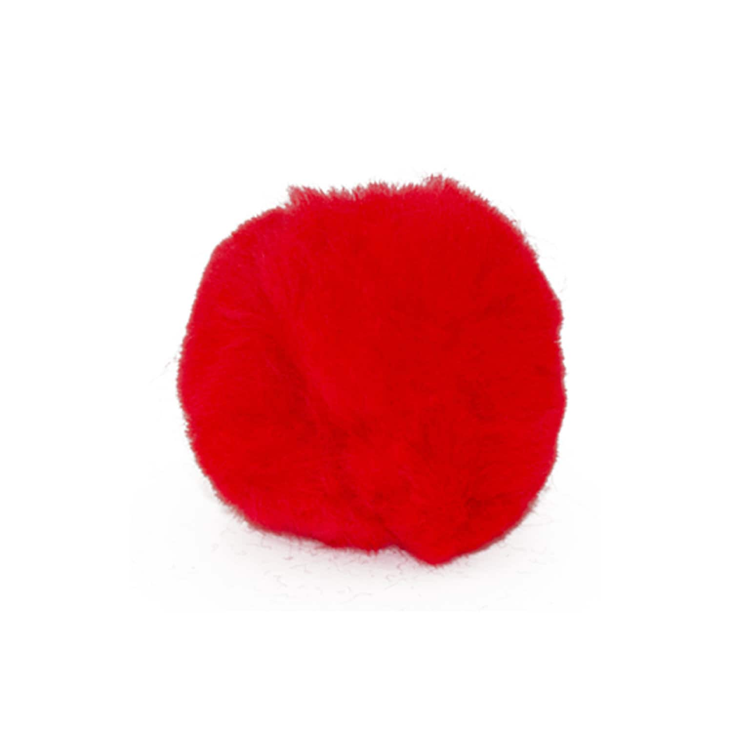 2.5 inch Red Large Craft Pom Poms 15 Pieces