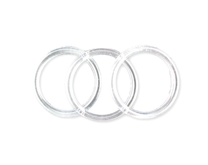 4" clear rings 12 pieces