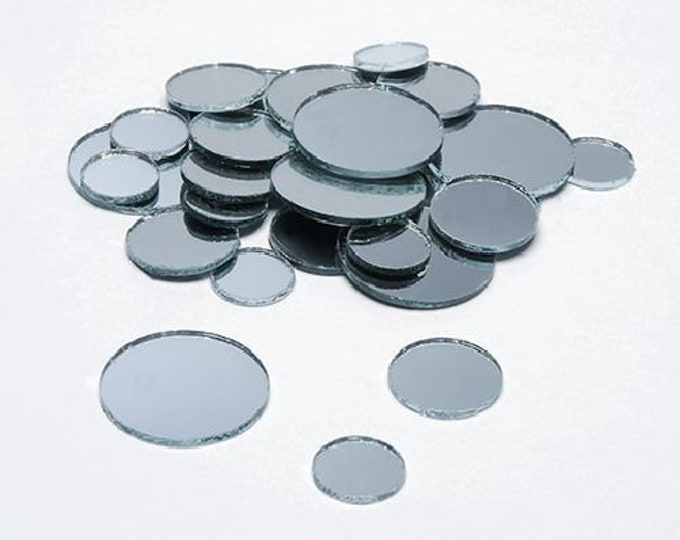 Darice Mirrors - Round - Assorted Sizes - 25 pieces 1613-52