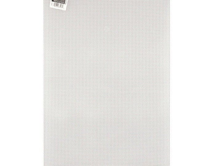 7 Mesh Clear Plastic Canvas Ultra Stiff Artist Sheet 13-5/8 x 22-5/8 6 Sheets