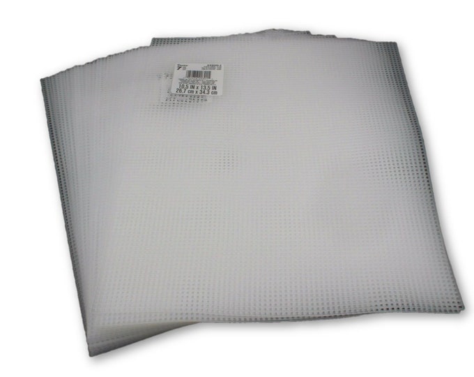 7 Mesh Count Plastic Canvas Bulk - 25 Sheets- 10.5 x 13.5 Inch