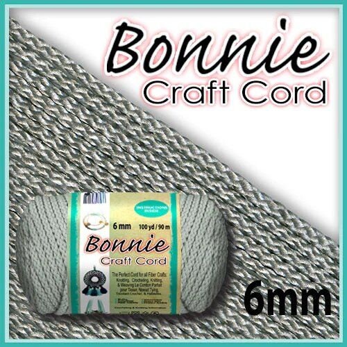 8mm Bonnie Cord 50 Yards 5 Dazzling Colors Craft Cord for Macrame