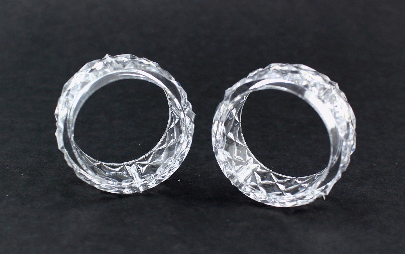 Clear Crystal Plastic Napkin Holder Rings Bulk 24 Pieces Etsy