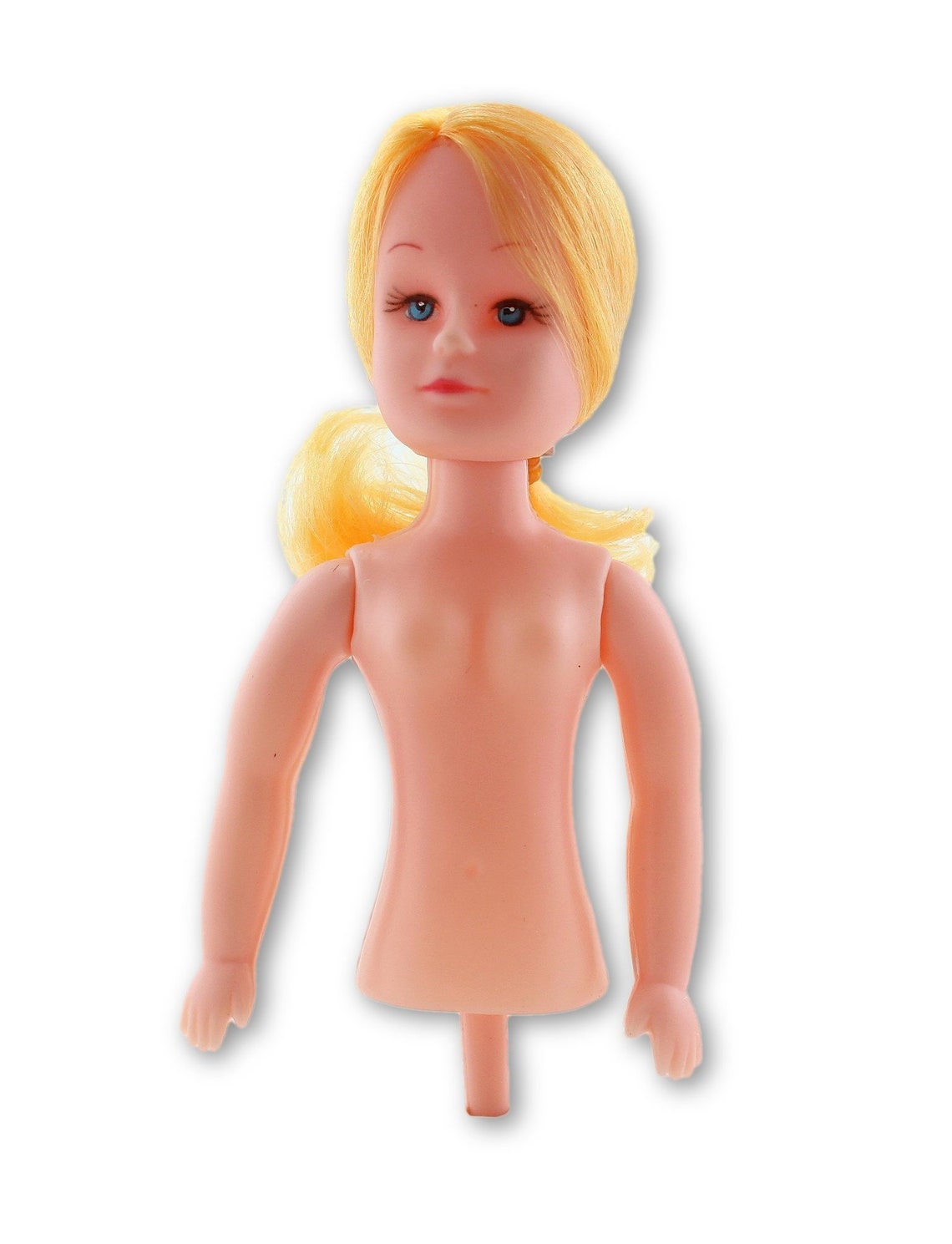 5 Inch Plastic Craft Doll half Body Doll Pick Blonde Hair 1 Etsy