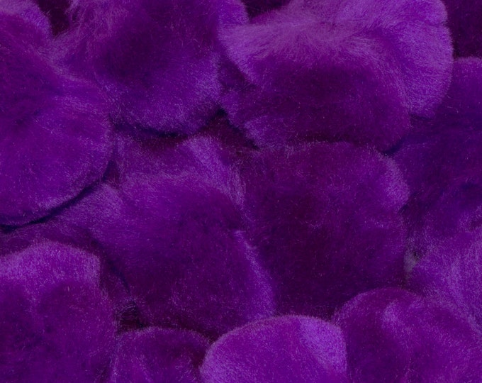 2 Inch Purple Craft Pom Poms 25 Pieces