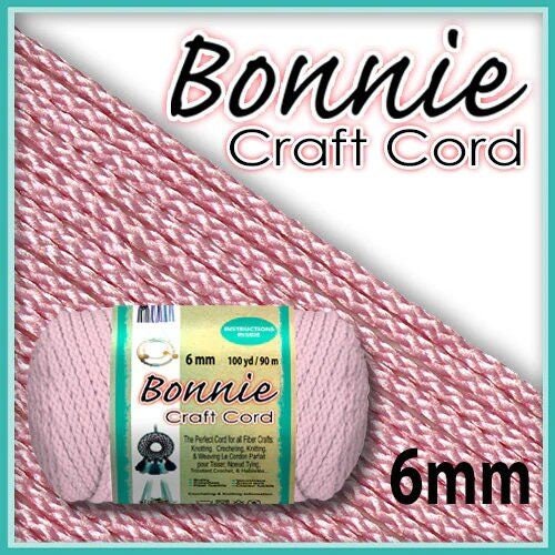 Macramé cord 5mm light pink