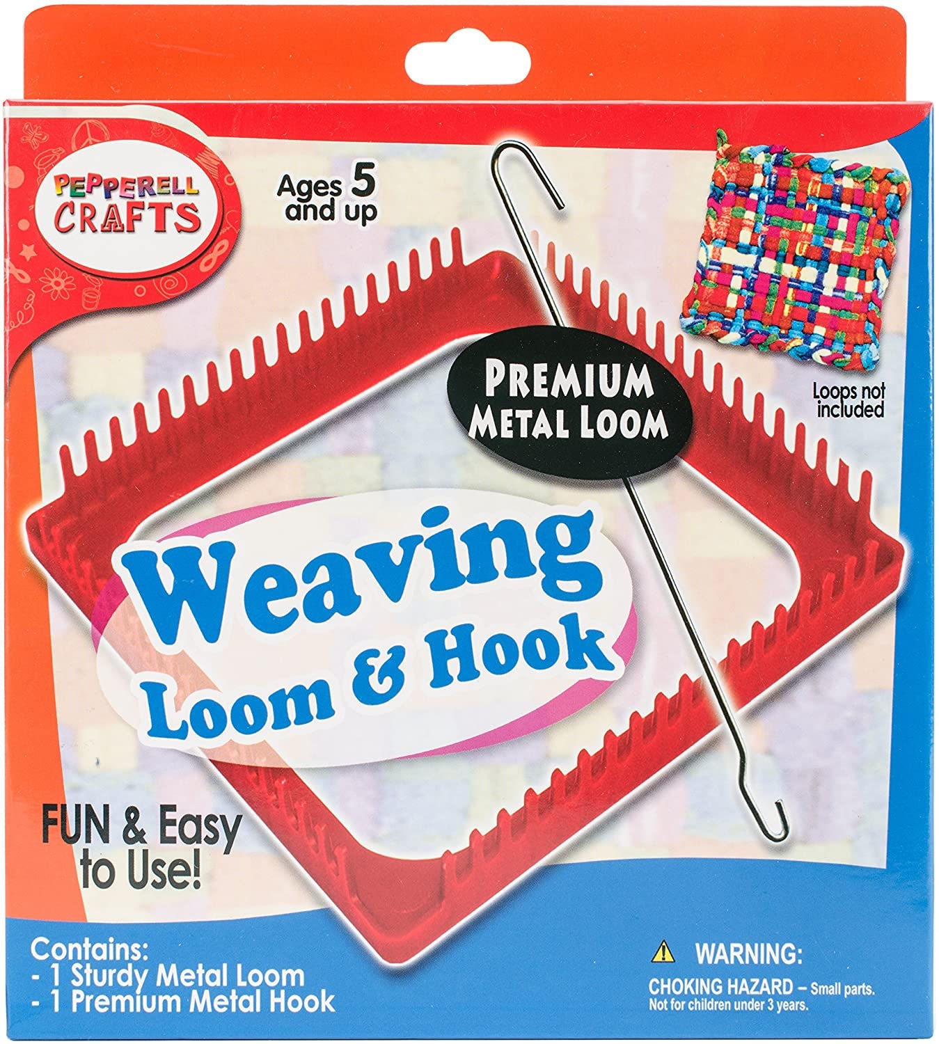 Potholder Looms, Wood, 4 Sizes, Safe, Sturdy, Beautiful. Made in USA.  Recycled. Use With Loops or Yarn. 