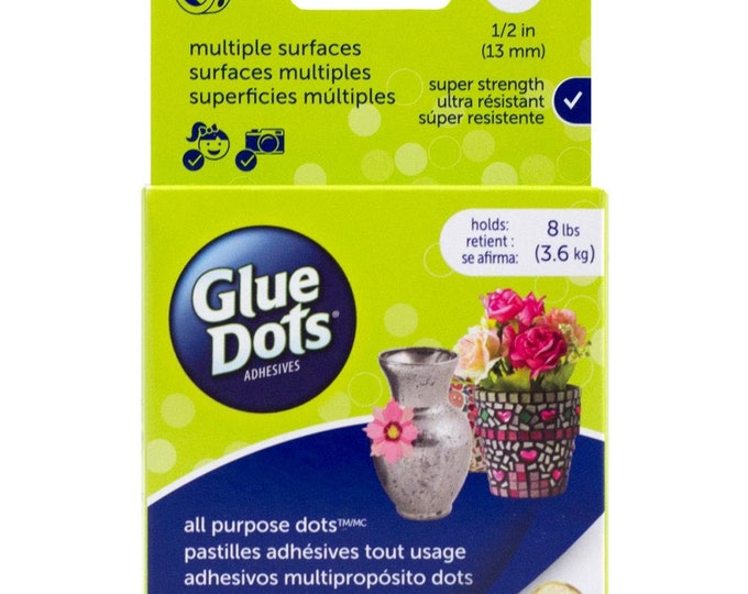 1/2 Inch Glue Dots All Purpose Permanent 300 Dots